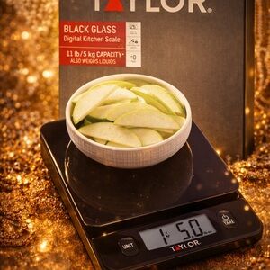 Taylor Black Glass Digital Kitchen Scale